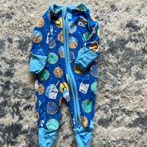 Little Sleepies Blue Cookies and Milk Zippy